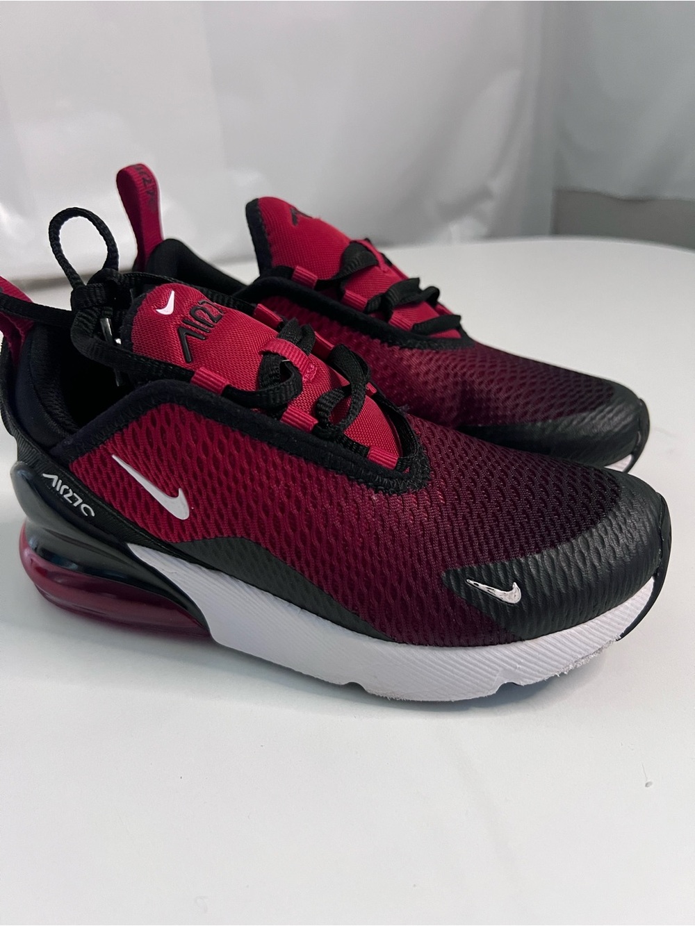 Nike Red and Black Athletic Sneakers - Visible Branding